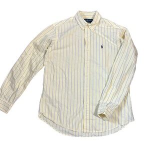 Striped Yellow and Blue Men's Shirt